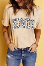 Load image into Gallery viewer, Cow Print HOWDY Graphic Tee