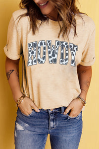 Cow Print HOWDY Graphic Tee