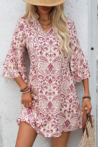 Paisley Print Dress