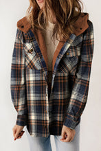 Load image into Gallery viewer, Plaid Sherpa Lined Shacket