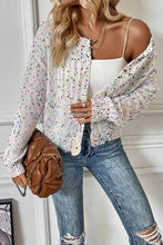 Load image into Gallery viewer, White Confetti Knit Cropped Cardigan