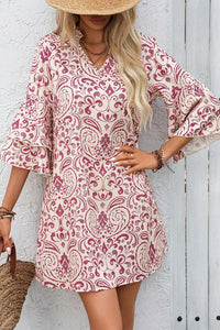 Paisley Print Dress