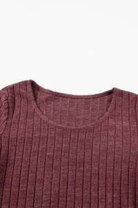 Mineral Red Ribbed Bishop Top