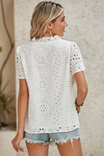 Load image into Gallery viewer, White Boho Geometric Blouse