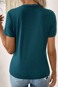 Blue Sapphire Round Neck T Shirt