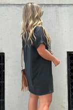 Load image into Gallery viewer, Black Nashville Guitar T-Shirt Dress