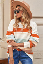 Load image into Gallery viewer, Crew Neck Drop Shoulder Knit Sweater