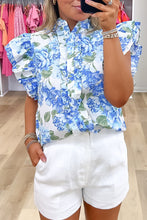 Load image into Gallery viewer, Sky Blue Floral Shirt