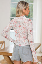 Load image into Gallery viewer, Floral Mesh Blouse