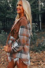 Load image into Gallery viewer, Cinnamon Plaid Corduroy Shacket