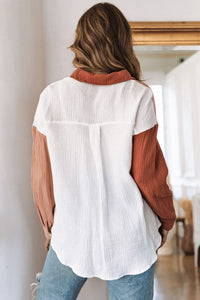 Textured Long Sleeve Shacket