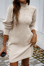 Load image into Gallery viewer, Parchment Pearl Sweater Dress