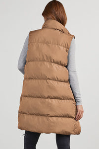 Long Puffer Vest Coat