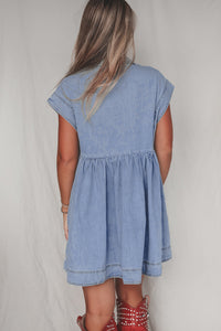 Denim Babydoll Dress