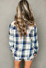 Load image into Gallery viewer, Blue Plaid Pajama Set