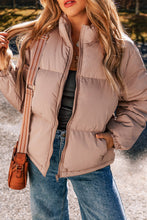 Load image into Gallery viewer, Apricot Pink Puffer Jacket