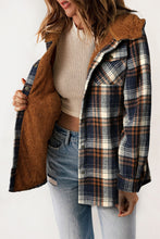 Load image into Gallery viewer, Plaid Sherpa Lined Shacket