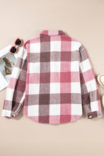 Load image into Gallery viewer, Plaid Color Block Jacket with Pocket