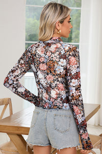 Floral Mesh Blouse