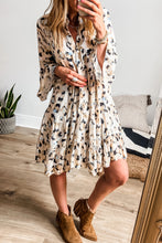 Load image into Gallery viewer, Khaki Leopard Dress