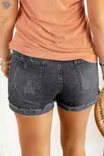 Load image into Gallery viewer, Ripped Denim Shorts