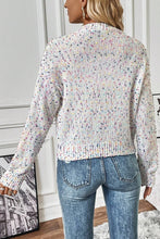 Load image into Gallery viewer, White Confetti Knit Cropped Cardigan