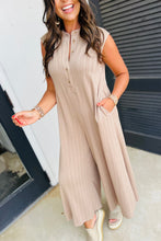 Load image into Gallery viewer, Wide Leg Sleeveless Jumpsuit