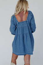 Load image into Gallery viewer, Long Sleeve Denim Dress