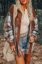 Load image into Gallery viewer, Cinnamon Plaid Corduroy Shacket