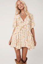 Load image into Gallery viewer, Apricot Boho Ruffle Mini Dress