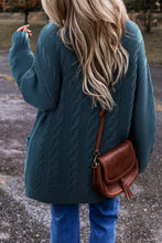 Load image into Gallery viewer, Peacock Blue Baggy Cardigan