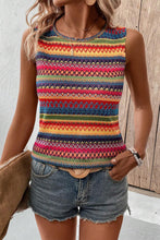 Load image into Gallery viewer, Wavy Pattern Sleeveless Top