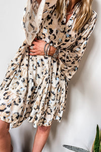 Khaki Leopard Dress