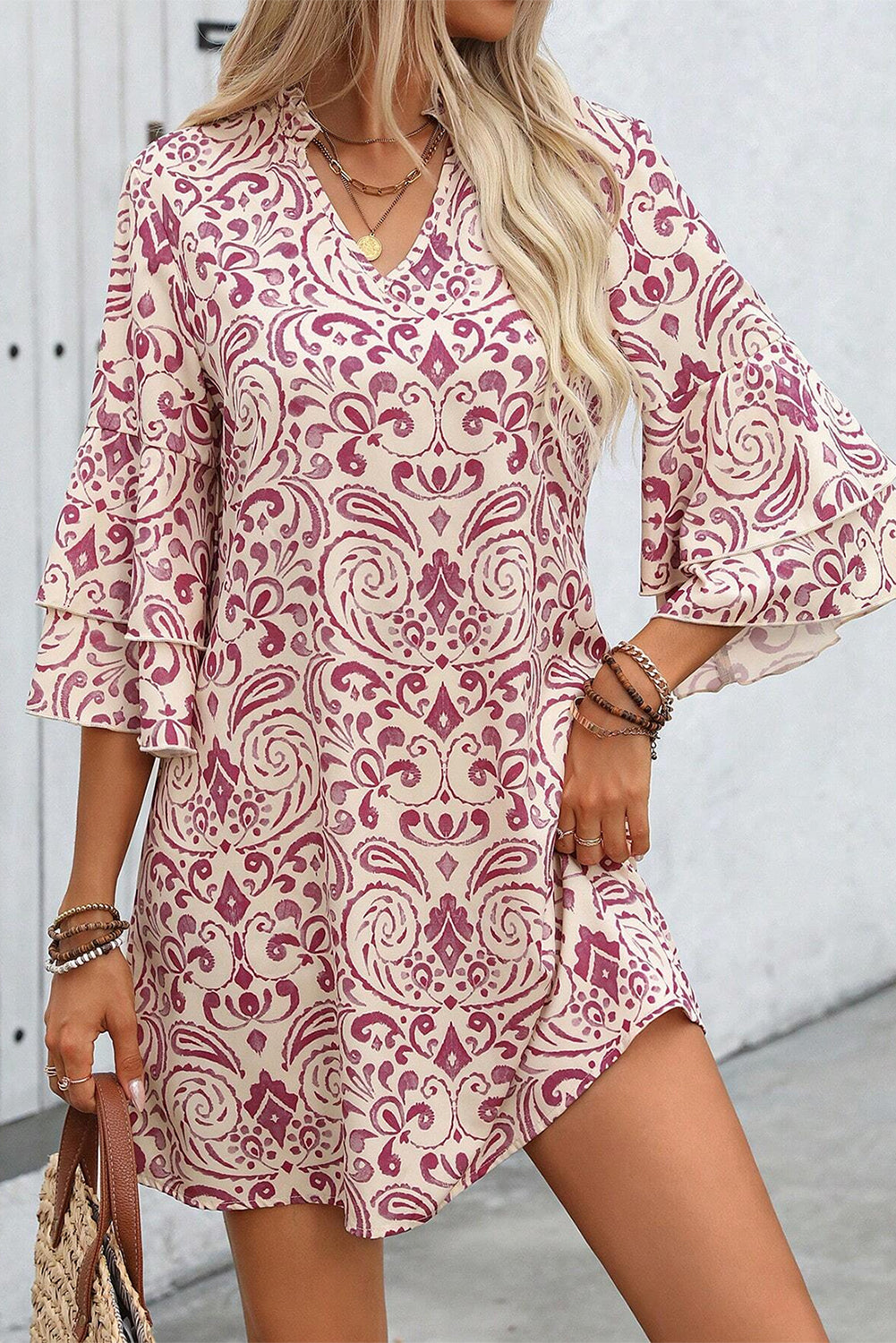 Paisley Print Dress