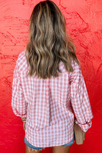 Pink Gingham Shirt