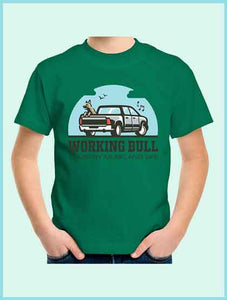 Working Bull Kids Tee - Green